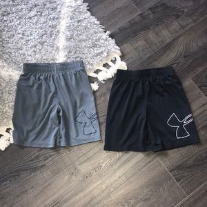 Bundle of 2 Pairs of Boys Underarmour Shorts